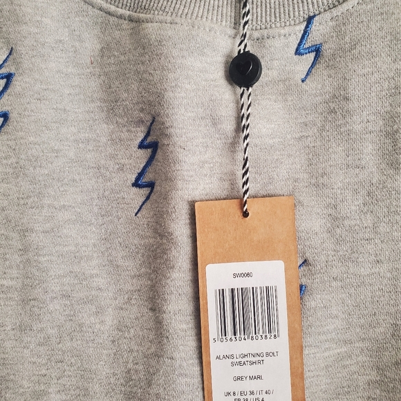 Alanis Light Ning bolt sweatshirt size 4. - Picture 4 of 8